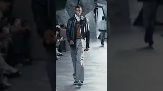 Malik Anderson walking for Hermes Fall23