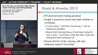 Toilet Training Part 10: Intro of the Short Way (Rapid Toilet Training) and Getting Ready