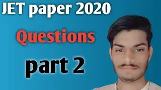 JET exam paper 2020-21 | ICAR TOPER MARCH