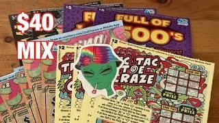 $40 Mix of Tickets‼️California Lottery Scratchers🤞🍀🍀🍀