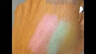 Swatch Video: Urban Decay Alice and MAC Chris Chang Cloud Gait on Dark Skin