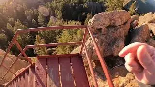 Devils Head Fire Lookout Tower, Colorado. #travel #vlog #shorts #colorado #hike #hiking #climbing