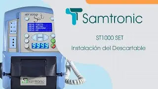 Instalación del Descartable - Bomba de infusión | ST1000 SET Samtronic