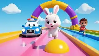 The Wheels on the Police Car Go Round and Round | Kids Song