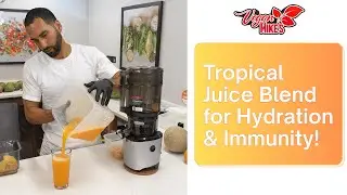 Healthy Summer Juice Recipe: Pineapple, Orange & Cantaloupe - Hydration + Vitamin C + Energy + Glow