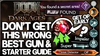 Ultimate Doom the Dark Ages Starter Guide - Best Gun Early & Secret Unlocks - 24 IMPORTANT Tips!