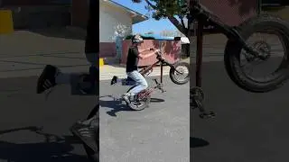 Super 73 Wheelie Progression day 1 #ebike #wheelie