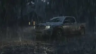 Heavy Forest Rain & Thunder ⚡🌧️ | Falling Asleep Inside an Abandoned Double Cabin