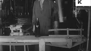 1950s Beer Bottle Factory, Automation, Production, Industrial