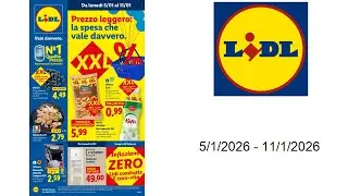 Volantino Lidl - Prezzo leggero: la spesa che vale davvero. - dal 5 al 11 gennaio 2026