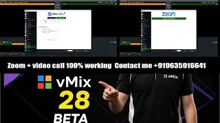 vMix Zoom + video call 100% working