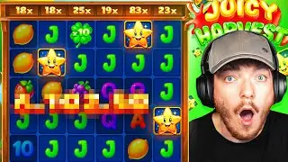 Я выиграл 2000X на JUICY HARVEST (Безумный хит)