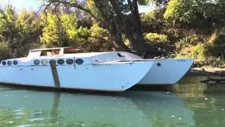 Decrepit boats on the Sacramento River