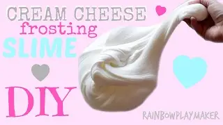 DIY CREAM CHEESE FROSTING SLIME!!! HOW TO RECIPE TUTORIAL VIDEO