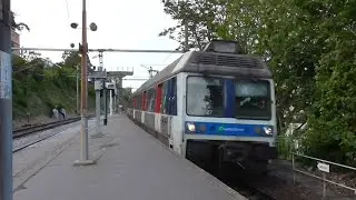 Z6400 : Passage sans arr&ecirc;t en gare de Suresnes Mont Val&eacute;rien sur la ligne L du Transilien