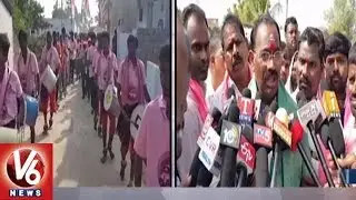 Munugode TRS Candidate Kusukuntla Prabhakar Reddy Election Campaign | TS Assembly Polls | V6 News