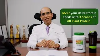 Meet your daily Protein needs with 3 Scoops of All Plant Protein