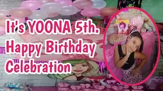 YOONA's 5th. Birthday Celebration @LIKHANG PINOY #Backdrop decor  #barbie birthday ideas