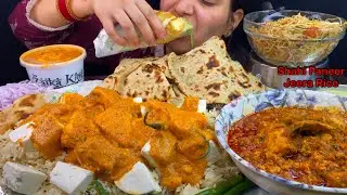 Eating Spicy🔥 Shahi Paneer, Double Chicken Egg Roll, Chicken RARRA, Chicken Noodles, Butter Naan |