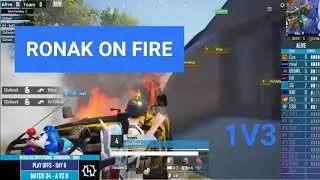 SG RONAK 1V3 RVLY ESPORTS WITH GRANDE  | RONAK| 😱😱🔥🔥🔥 #bgmi #sg #ronak #clutch #viral #gaming