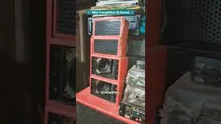 mini sound competition setup 🔊 2bass 2 top #shorts #djsetup #dj #short #trending #viral #cabinet