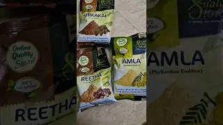 online Store Amla Reetha Shikakai Powder Review #Hair#Hair growth #Review#Demo