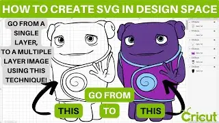 CREATE A MULTIPLE LAYER IMAGE IN CRICUT DESIGN SPACE l SVG Tutorial For Beginners