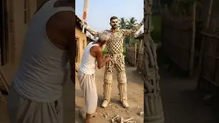 Virat Kohli Statue Made from Bone Pieces 😱 | Ultra-Realistic Craftsmanship #ViratKohli#shorts