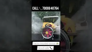 New Tractor Mounted sprayer  🚜 | agriculture farming machine | Air blast boom sprayer |#shorts