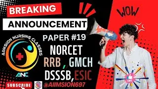 ESIC| NORCET6 QUESTION AND ANSWER | DSSSB  | GMCH | KGMU  | SGPGIMS | NURSING TUTOR EXAM PRAPERATION