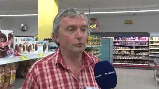 Stippvisite von Peter Stein im CAP-Markt Reutershagen in Rostock