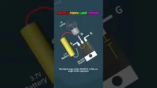 MOSFET Touch Lamp Circuit #diyelectronics #3delectronics #mosfet