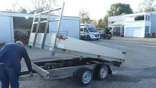 Remorque double essieu &agrave; benne basculante Atec K23-3000