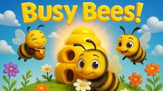 Busy Bees Cartoon | Fun Bee Story for Kids | Learning Teamwork & Hard Work Animation