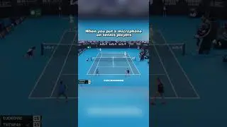 When you put a microphone on tennis players