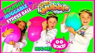 DIY GIANT FLUFFY SLIME STRESS BALL!  SQUISHY HUGGABLE Wubble Bubble | Soft & Squishy Squish Ball