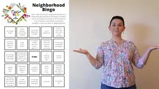 Creative Kids at Home: Neighborhood Bingo