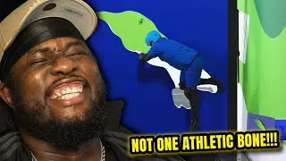 BRADLEY WTH!?🤣 Beta Squad vs YouTube Allstars: Fit Through The Hole [REACTION]