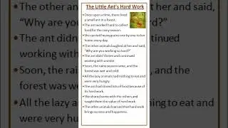 Story The Little Ant's Hard Work | hard work is the key to success | the Ant #ants #stories