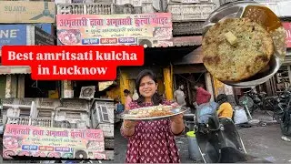 Sardar Ji Selling Authentic Amritsari Chole Kulcha | Lucknow Sardar Ji AMRITSARI Kulcha