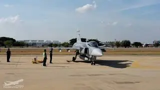 RTAF Saab JAS39 Gripen Startup engine at Don Mueang