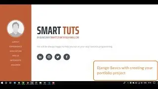 Django Basics tutorials with your portfolio project| ClerCode