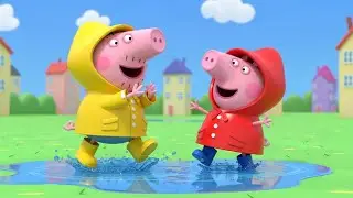 Peppa Pig Jumped Into a Puddle Splash 🐷💦 | Funny Toddler Song | Kids Rhymes