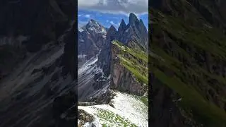 Beautiful places in the World Seceda Italy #shorts #ytshorts #seceda #exploreitaly #travel