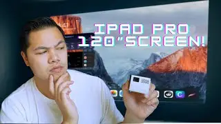 IPAD PRO PORTABLE PROJECTOR!