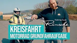 Motorrad I Kreisfahrt I Grundfahraufgabe I Fahrschule Rinsche