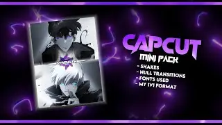 Capcut Mini pack - Null Transitions + Shakes | Tutorial