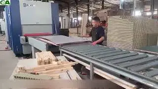 Bridge Core Panel Filled Door Manufacturing Process(partical board)  Sauersland Board China supplier