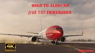 MSFS2020 [4K]: //42 737 Immersion | Stunning Flight from Oslo to Alesund