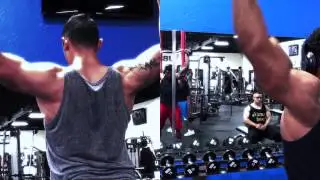 Powerhouse Athletes Carll Eduard and Isaac Vazquez Train Back